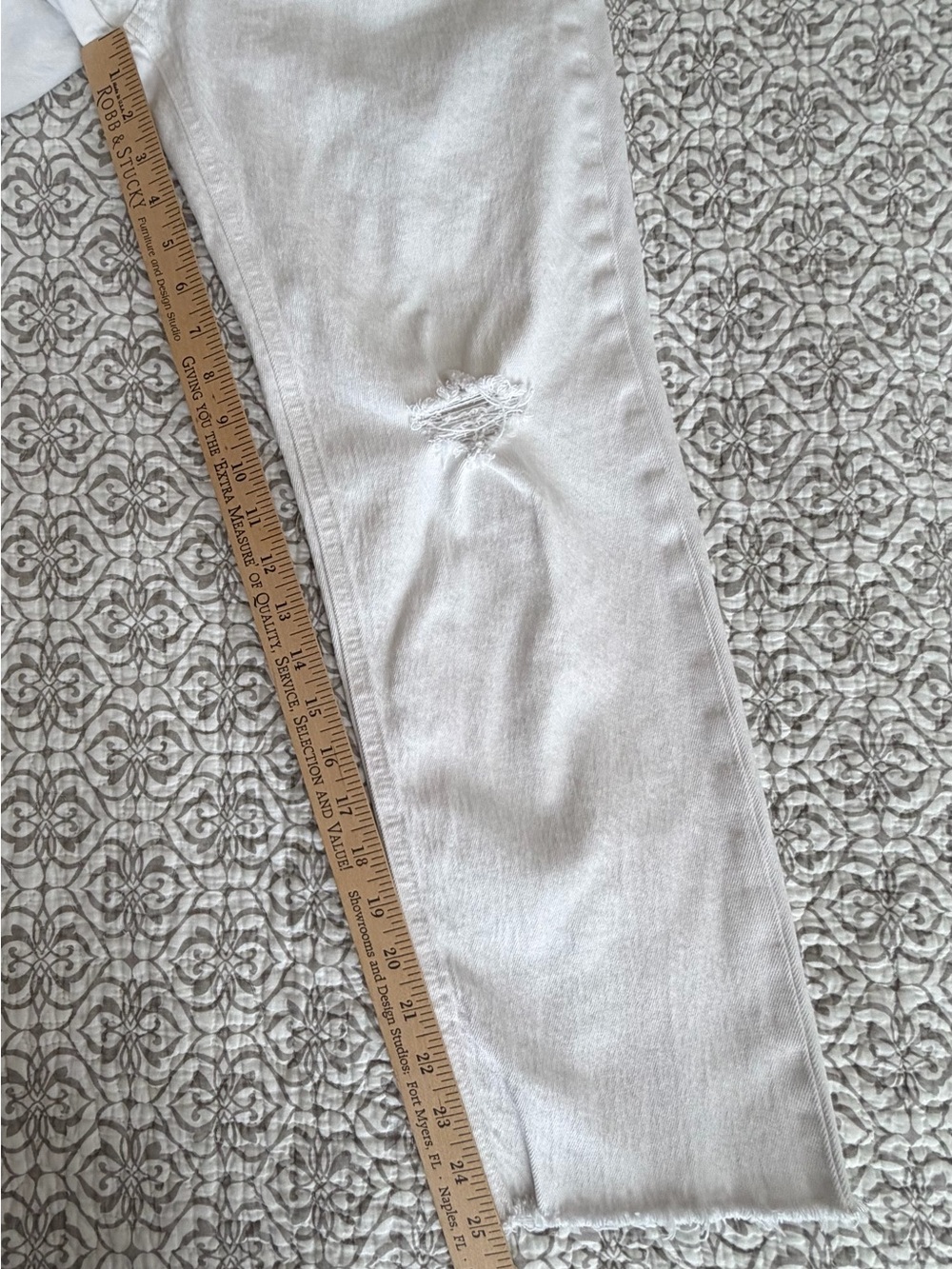 Gap Cheeky Sky High Straight White Jeans size 6 Regular - Picture 5 of 5